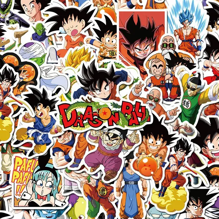 50 autocollants Dragon Ball