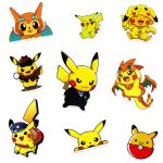 50 autocollants Pikachu