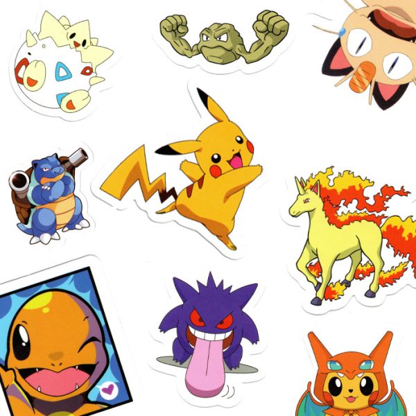 50 autocollants Pokémon