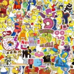50 autocollants Les Simpson