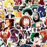 50 autocollants My Hero Academia