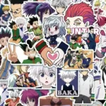 50 autocollants hunter x hunter