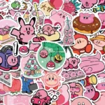 50 autocollants Kirby