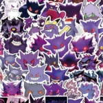 50 autocollants Pokémon ectoplasma