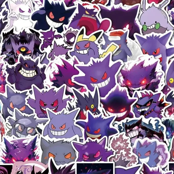 50 autocollants Pokémon ectoplasma