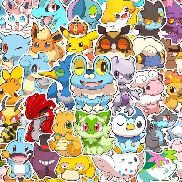 50 autocollants bébés Pokémon