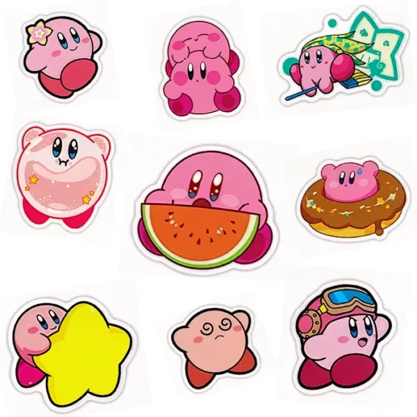 50 autocollants Kirby
