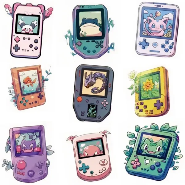 50 autocollants Pokémon Tamagochi