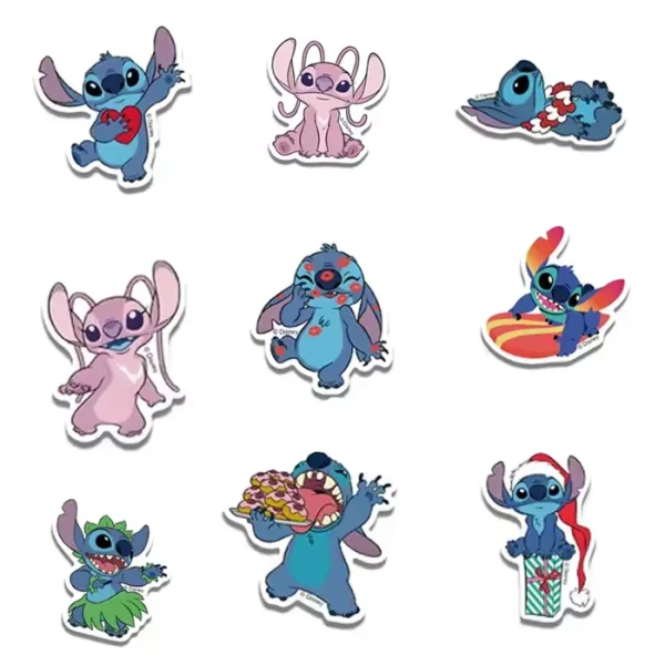 50 autocollants Lilo et Stitch
