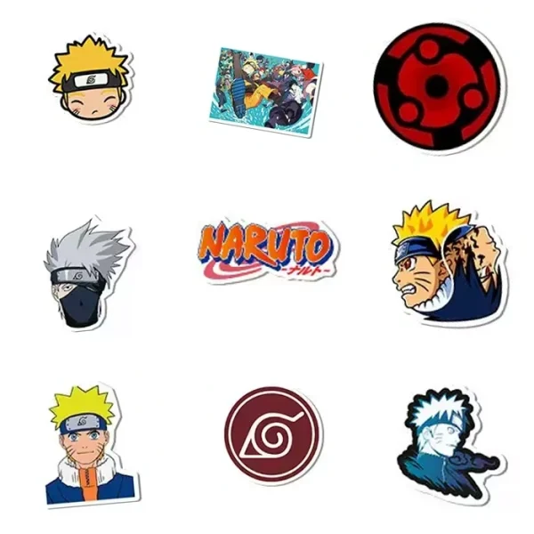 50 autocollants Naruto