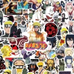 50 autocollants naruto
