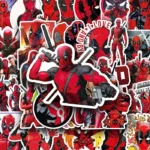 50 autocollants Deadpool