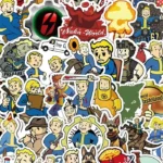 50 autocollants Fallout