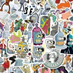 50 autocollants Futurama