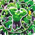 50 autocollants Hulk