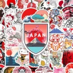 50 autocollants Japon