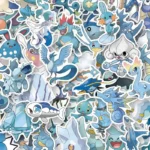 50 autocollants Pokémon Eau